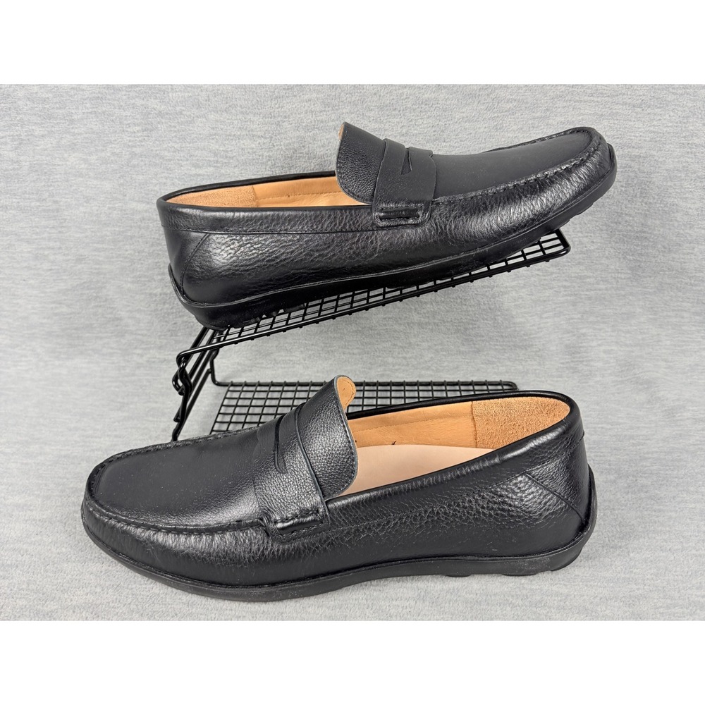 Samuel Hubbard Free Spirit Loafers Mens 11.5 M Black Leather Penny Loafers Shoes